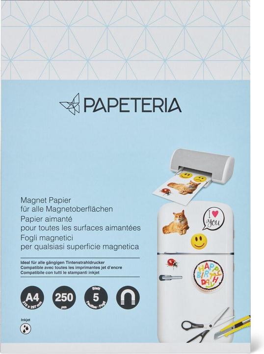 Papeteria Magnetic paper (250 g/m², 5 x, A4)