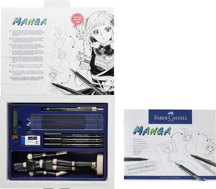 Produktbild Faber-Castell Manga Starter Set (Schwarz, 19 x)