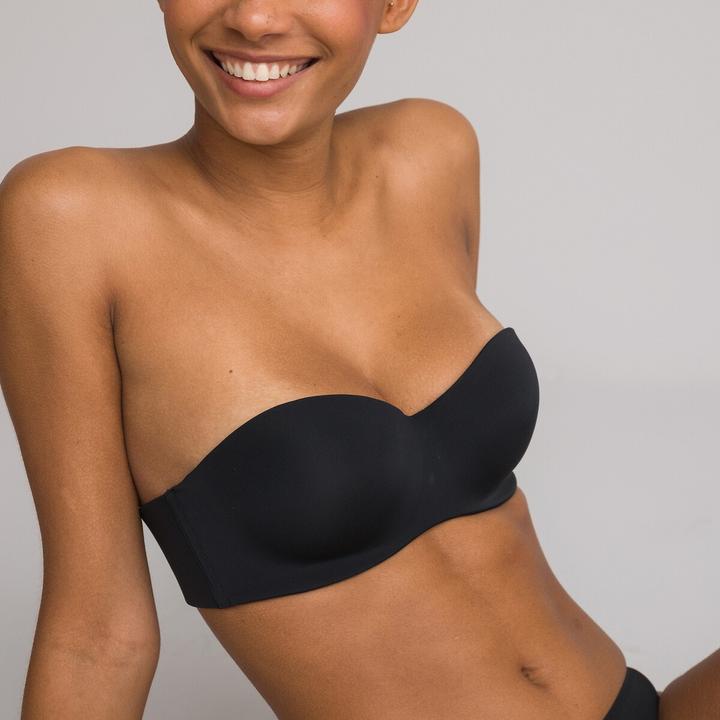 Image du produit La Redoute Collections Soutien-gorge bandeau en microfibre (Une unité par pack, 75 B)