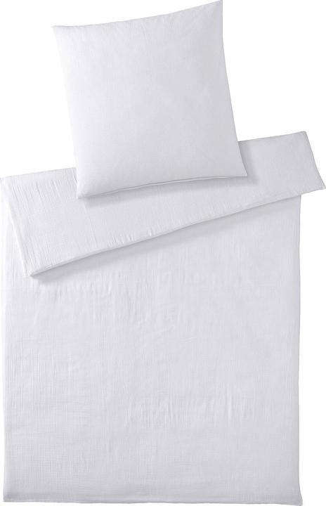 Image du produit Elegante Parure de lit en mousseline Smooth (Set de linge de lit, 155 x 220 cm)