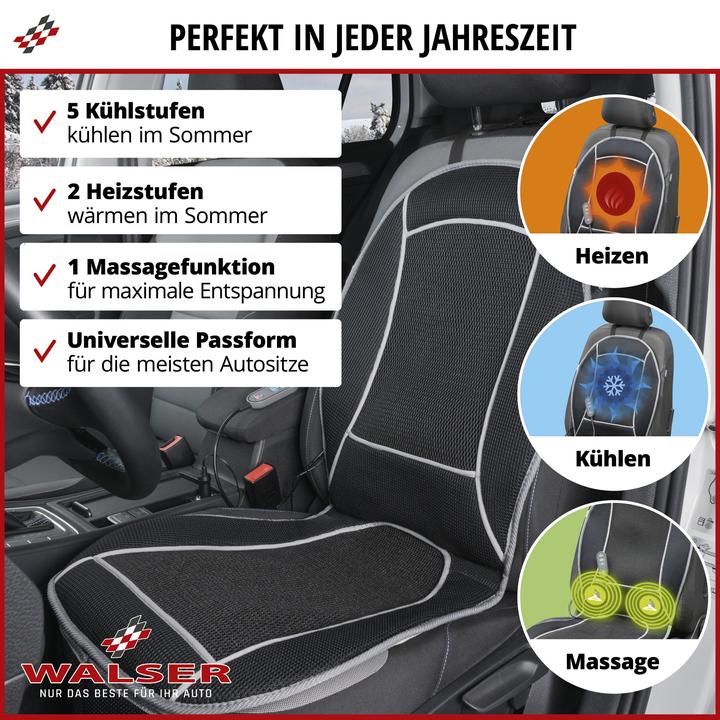 Actual product image Walser CoolHeat car seat cover