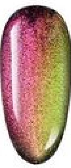 Actual product image Venalisa 9D Cat Eye gel varnish J02 UV/LED (Green Purple Glitter, UV gel varnish)