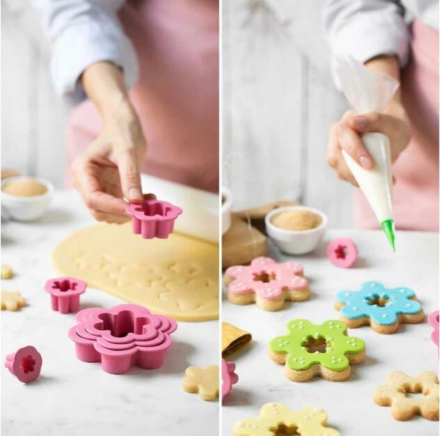 Image du produit Decora Set d'emporte-pièces pour biscuits, 6 pièces, fleur