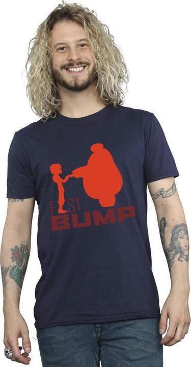 Actual product image Disney Mens Big Hero 6 Baymax Fist Bump Cutout T-Shirt (L)