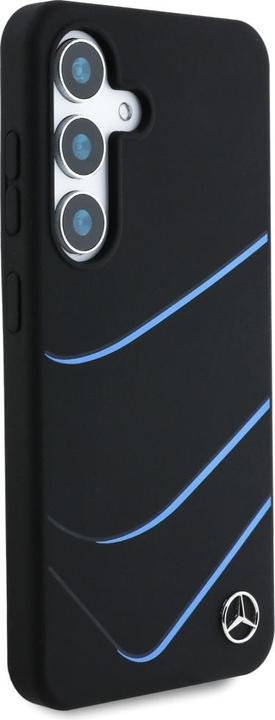 Produktbild Mercedes Silicone Contrasted Curves MagSafe Case for Samsung Galaxy S25 - Black (Samsung Galaxy S25)