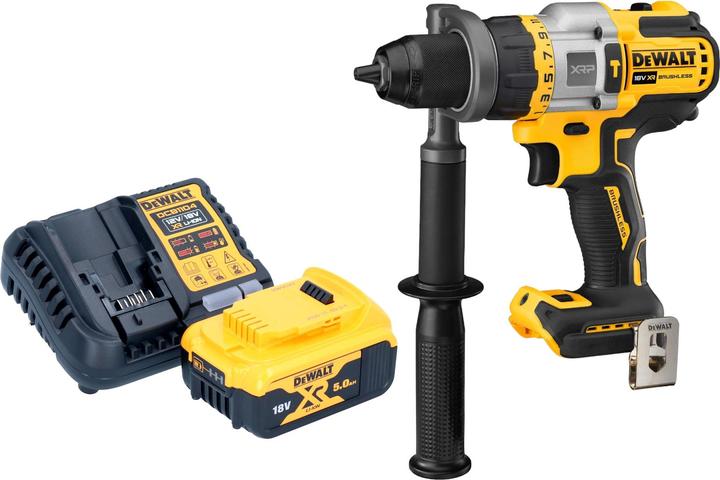 DeWalt DCD 999 P1 Akku Schlagbohrschrauber 18 V 95 Nm Brushless + 1x Akku 5,0 Ah + Ladegerät (Akkubetrieb)