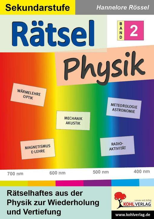 Image du produit Rätsel Physik / Band 2 (Allemand, Hannelore Rössel, 2020)