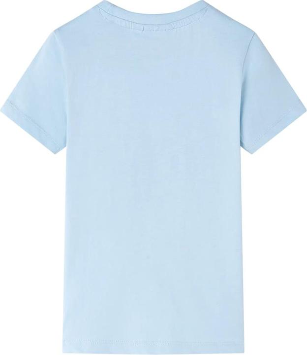 Produktbild VidaXL Kinder-T-Shirt Hellblau 128,Material: 100 % Baumwolle,Farbe (128)