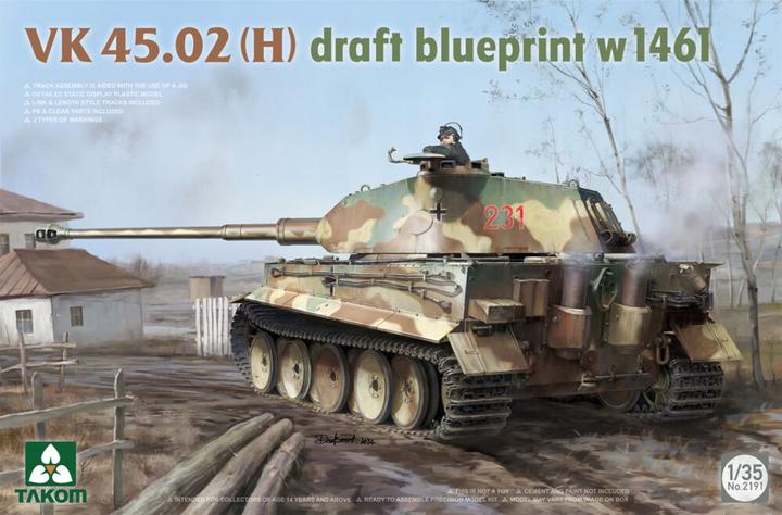 Produktbild Takom VK 45.02 (H) Draft Blueprint w 1461