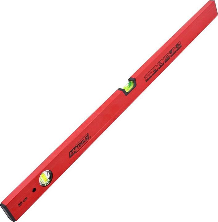 AW Tools AWTOOLS LEVEL ROT LACKIERT 200cm (200 cm)