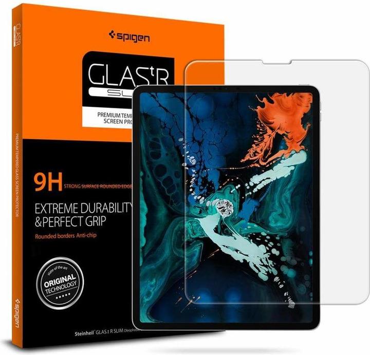 Actual product image Spigen Glass display protection film, 9H glass film (1 Piece, iPad Pro 12.9 2018 (3. Gen))