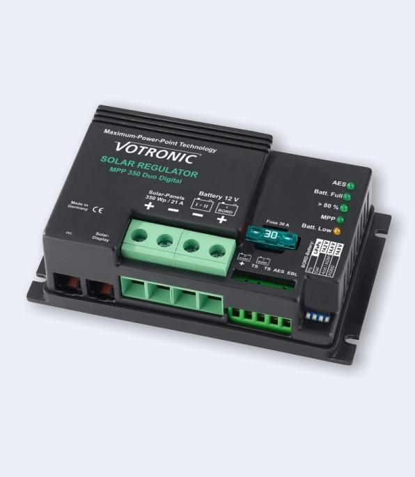 Image du produit Votronic 1720 MPP 350 Duo Digital 21A 12V MPPT Régulateur de charge solaire pour deux batteries