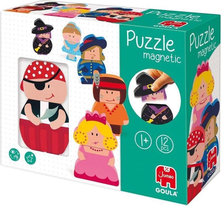 Actual product image Goula Magnetic puzzle characters (12 pieces)