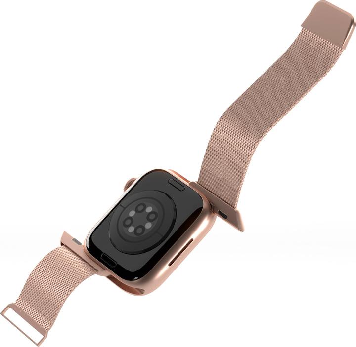 Actual product image Puro Milanese Magnetic Band - Pasek ze stali nierdzewnej do Apple Watch 38/40/41 mm (różowe złoto) (38 mm, 40 mm, 41 mm, Stainless steel)
