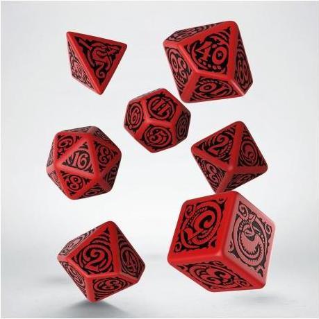 Actual product image Q Workshop SCTN62 - COC The Outer Gods Nyarlathotep Dice Set (7)