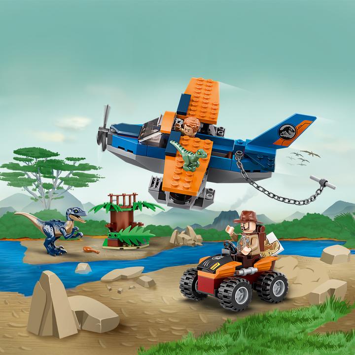 Image du produit LEGO Vélociraptor : mission de sauvetage avec le biplan (75942, LEGO Jurassic World)