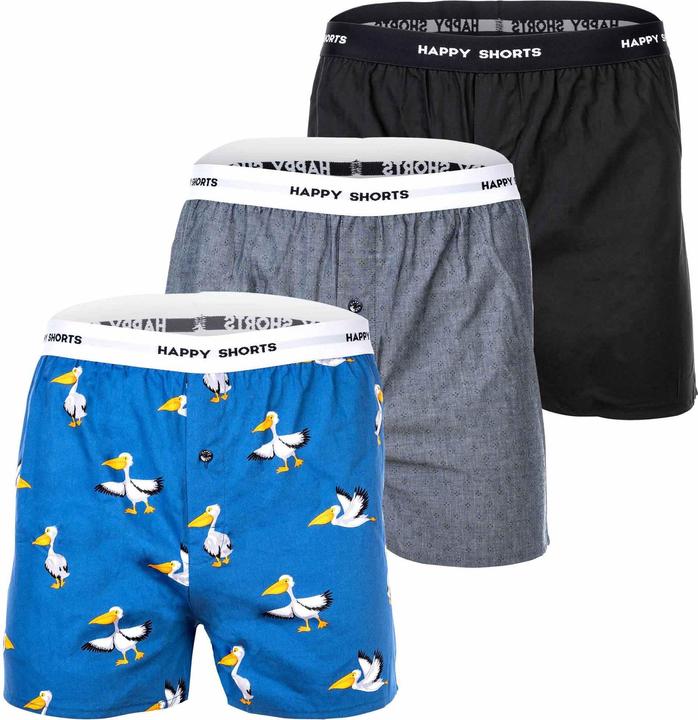 Produktbild Happy shorts Web-Boxershorts Casual Bequem sitzend (XL, 3er Pack)