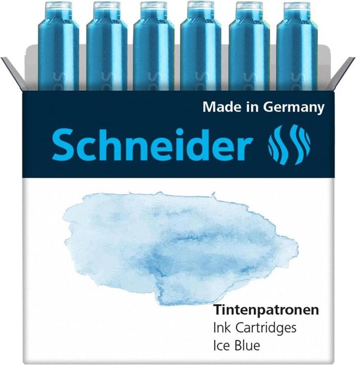 Actual product image Schneider Ink cartridge Callissima 6 pieces, Ice Blue (ink cartridges, Light blue)
