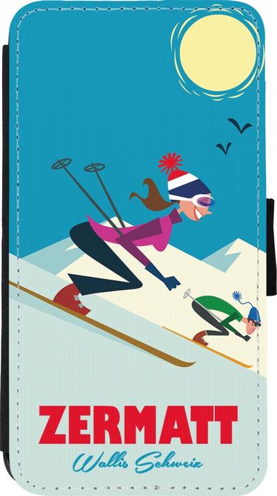Image du produit PhoneLook Coque Wallet noir Zermatt Ski Downhill (Apple iPhone 11 Pro)