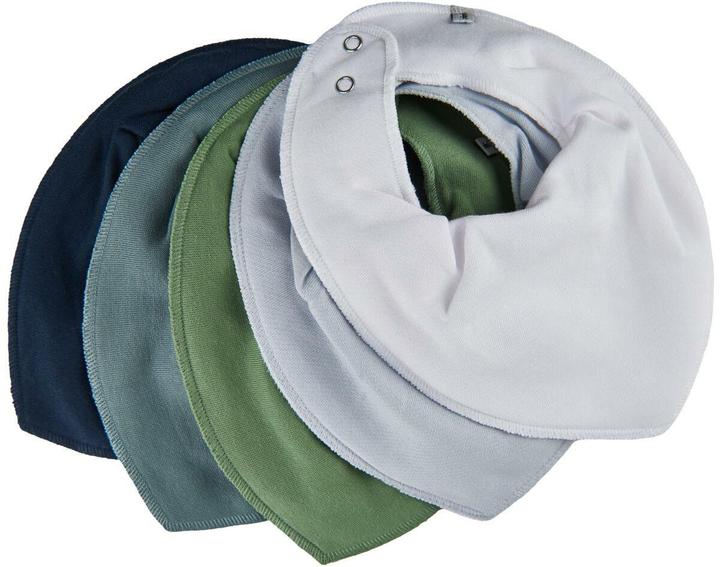 Pippi Bandana Bib - bavoir 5-pack uni, lead (0 mois)