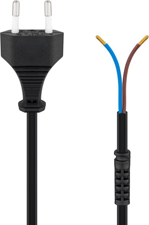 Image du produit Goobay Câble Euro à confectionner, 1,5 m, noir (1.50 m)