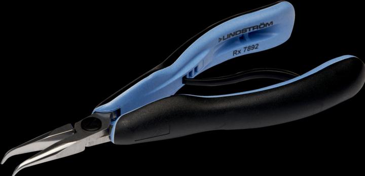 Actual product image Lindstrom R) bent snipe nose plier,60deg (155.50 mm)