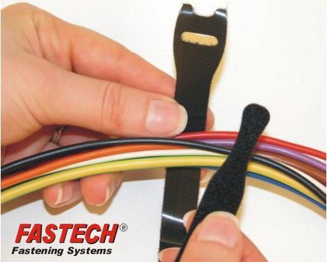 Produktbild Fastech ETK-1-2 Strap, schwarz, 13x200mm (Kunststoffkabelbinder, 200 mm, 10 Stk.)