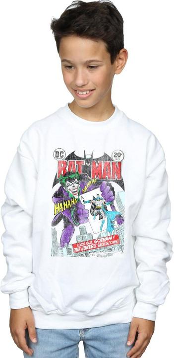 Actual product image Boys Batman Joker Playing Card Cover Sweatshirt (116)