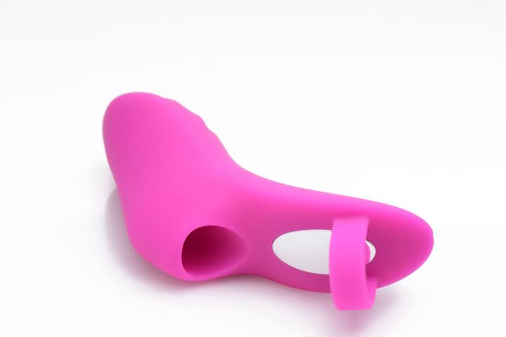 Actual product image Frisky Finger Bang Her Pro Finger Vibrator Rosa