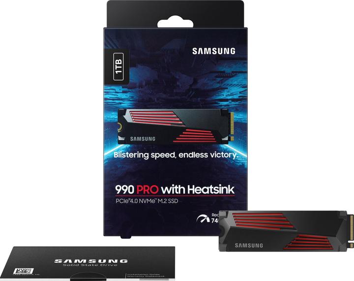 Produktbild Samsung 990 Pro mit Heatsink (1000 GB, M.2 2280)