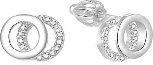 Produktbild Beneto Timeless silver earrings with zircons AGUP1550S (L)