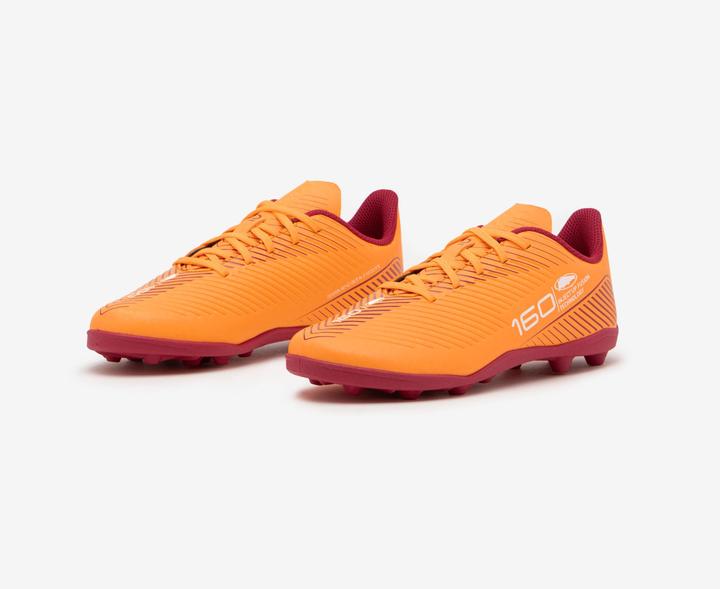 Actual product image Kipsta Kids football cam shoes MG with laces - 160 orange (35)