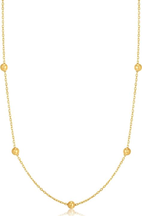 Actual product image Ania Haie NAU001-07YG Gold Beaded Ladies Necklace Gold 14K, adjustable (585 yellow gold, 40.5 cm)