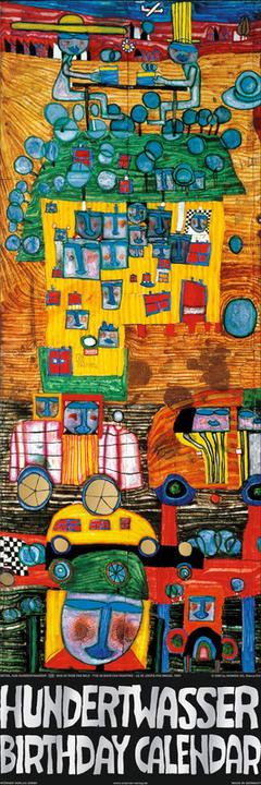 Produktbild Hundertwasser Geburtstagskalender (Hoch, Kein Einband, Deutsch)