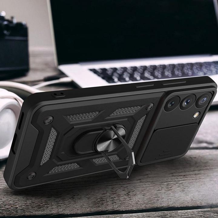 Immagine prodotto Hurtel Custodia Hybrid Armor Camshield per Samsung Galaxy S23+ Custodia blindata con copertura della (Samsung Galaxy S23+)