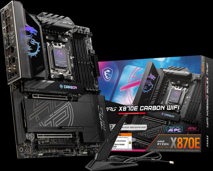 Produktbild MSI MPG X870E Carbon WiFi (AM5, AMD X870E, ATX)
