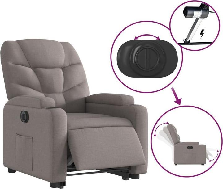 Produktbild VidaXL Relaxsessel mit Aufstehhilfe Elektrisch Stoff