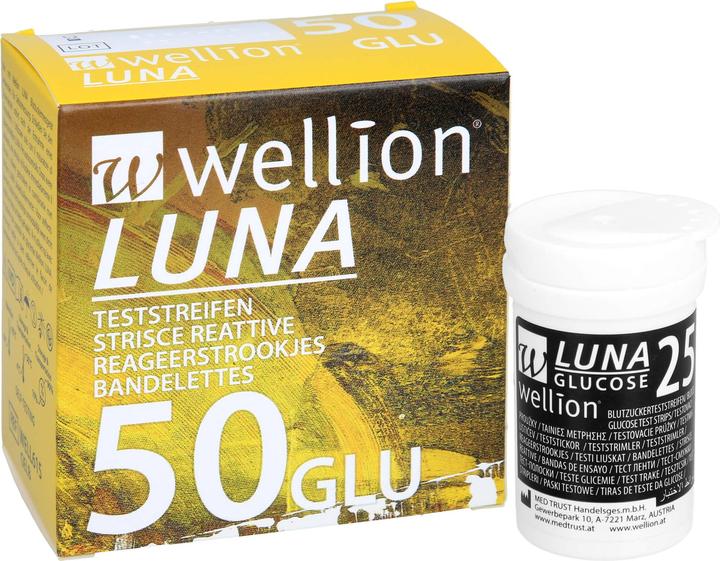 Actual product image Wellion Luna blood glucose test strips 50 test strips (Test strips)