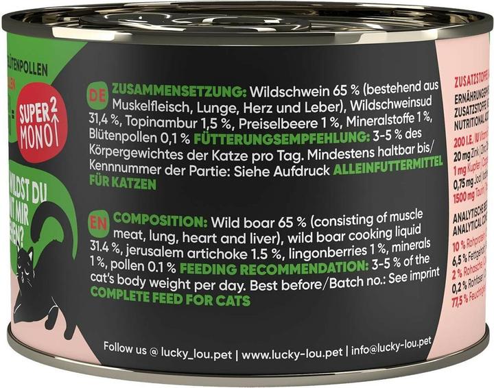 Actual product image Lucky Lou Cat wet food (Adult, 1 pcs., 238 g)