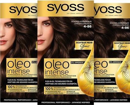 Actual product image Syoss Oleo Intense (4-86 chocolate brown)