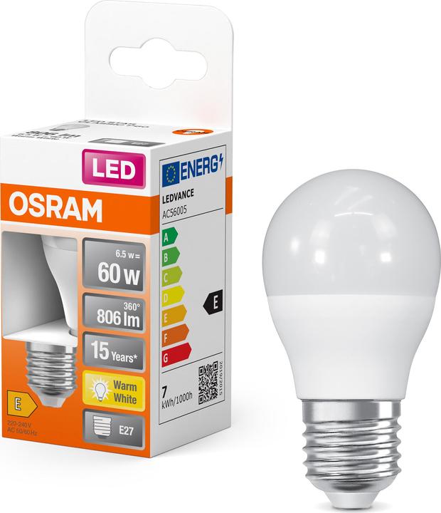 Actual product image Osram LED Star Classic P (E27, 7.50 W, 806 lm, 6 x, F)