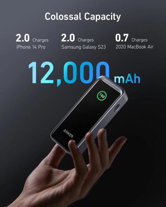 Actual product image Anker Prime Black (12000 mAh, 130 W)