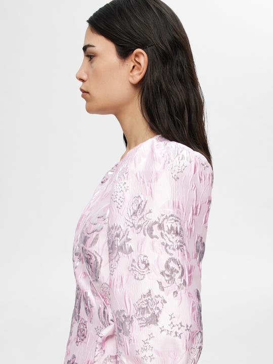 Produktbild Selected Femme Geblümtes Jacquard Wickelkleid (38)
