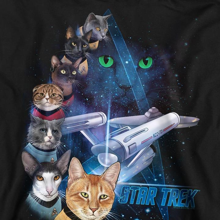 Actual product image Unisex Adult Feline Galaxy Sweatshirt (XL)
