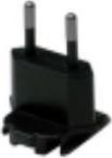 Zebra ADATTATORE EUROPEO PER ALIMENTATORE CN-000803-05, Tipo C (Europlug), Nero
