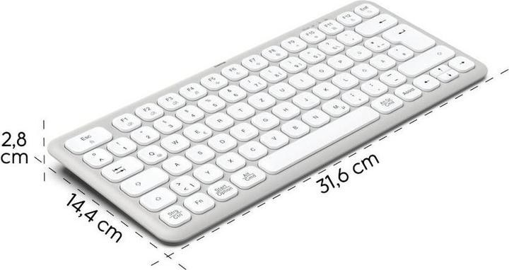 Productafbeelding Hama Multi-apparaat toetsenbord WK-500 draadloos en BT klein WS QWERTZ (NL, Draadloze)