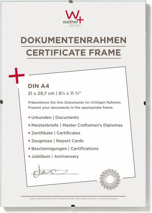Produktbild Walther Design Rahmenlose Bildhalter (13 x 18 cm)
