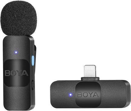Actual product image Boya BY-V2 wireless microphone