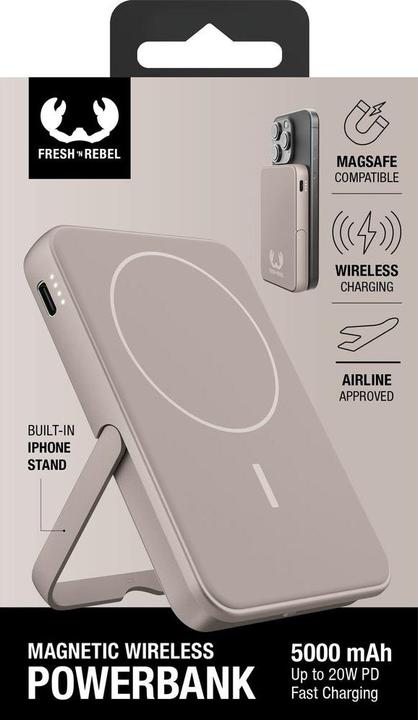 Produktbild Fresh'N Rebel Magnetic Wireless Charger (5000 mAh, 20 W, 18.50 Wh)