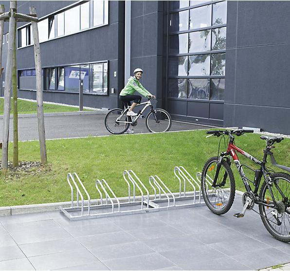 Produktbild eurokraft pro Fahrradständer, Bügel aus 18 mm Stahlrohr